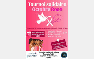 Tournois solidaire - Octobre Rose