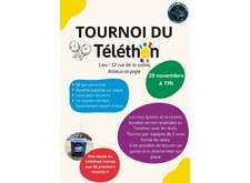 Tournoi du Téléthon du 29 Novembre