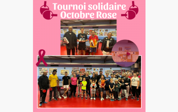 Retour sur le tournoi solidaire Octobre Rose