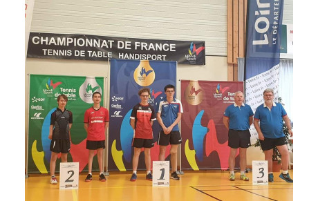 Julien champion de France en doubles handisport